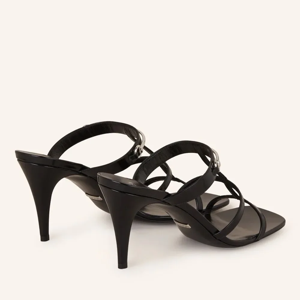 Gucci Divine Horsebit-Detailed Leather Mules 1000 Nero, w/DustBags, Size 39.5